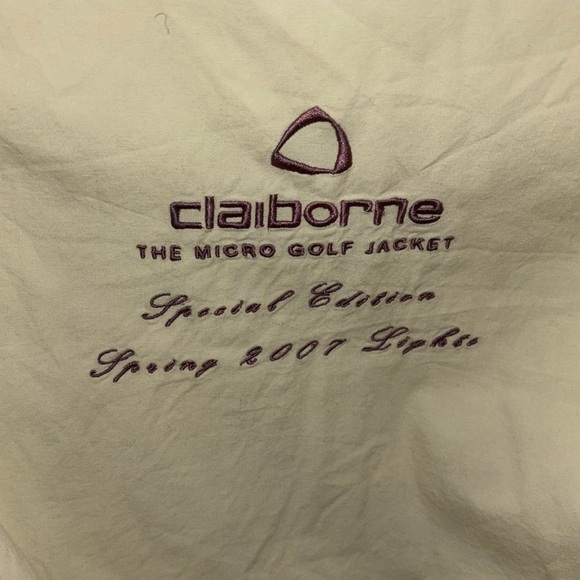 Liz Claiborne The Micro off white golf light jacket Sz M - Picture 4 of 16